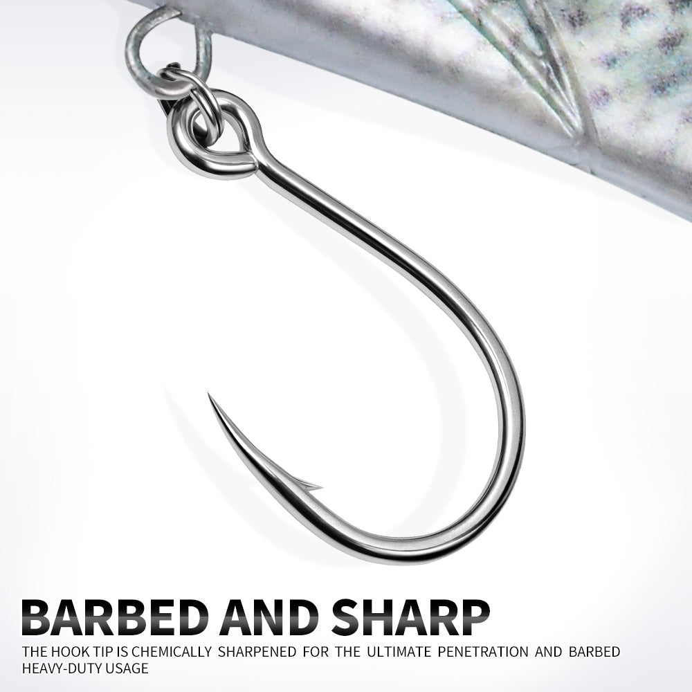 SUNLURE SL1011 Split Tail Soft Swimbait Saltwater Lure (36g-277g)