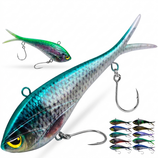 SUNLURE SL1011 Split Tail Soft Swimbait Saltwater Lure (36g-277g)