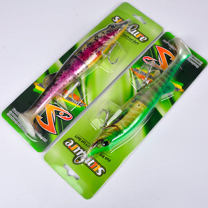 SUNLURE Jointed Pike Swimbait Lure | Soft Tail Musky Fishing Bait