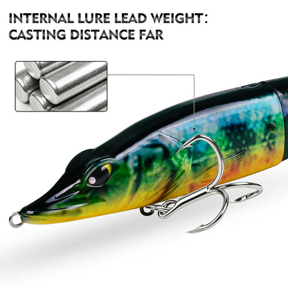 SUNLURE Jointed Pike Swimbait Lure | Soft Tail Musky Fishing Bait