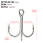 PROBEROS Bright Tin Triple Hook with Barbed Anchor Hook Double Reinforced Bulk Lure Hook Hook 50pcs