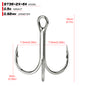 PROBEROS Bright Tin Triple Hook with Barbed Anchor Hook Double Reinforced Bulk Lure Hook Hook 50pcs