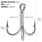 PROBEROS Lure 3 Ben Hook 4X Reinforced Anchor Hook 4X Reinforced Tin Color Anti-rust 3 Claw Hook Long Throw Fake Bait Fish Hook 50pcs - Proberos