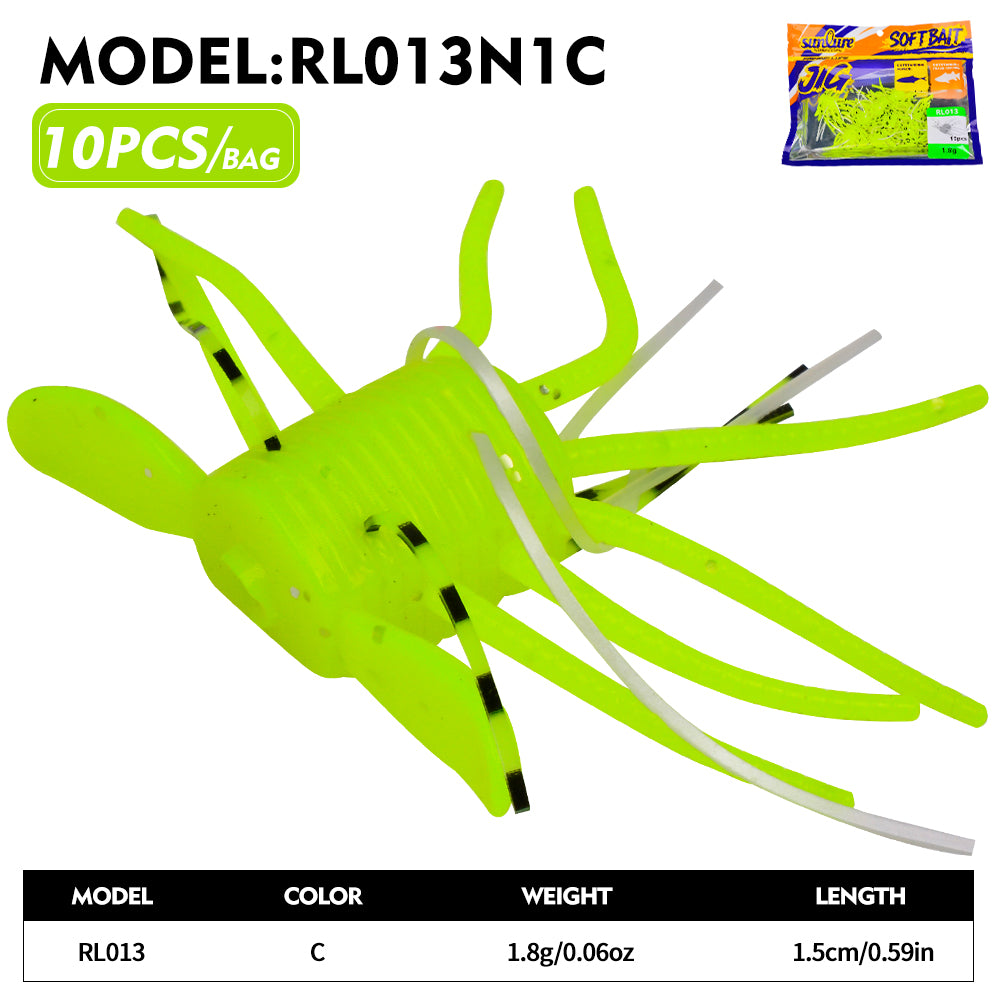 SUNLURE RL013 Small Creature Soft Bait 1.8g Color C