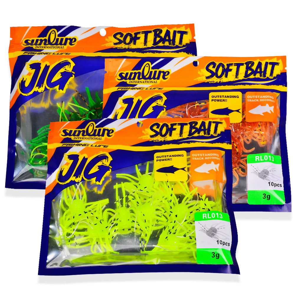 SUNLURE RL013 Small Creature Soft Baits 10PCS Bag Package