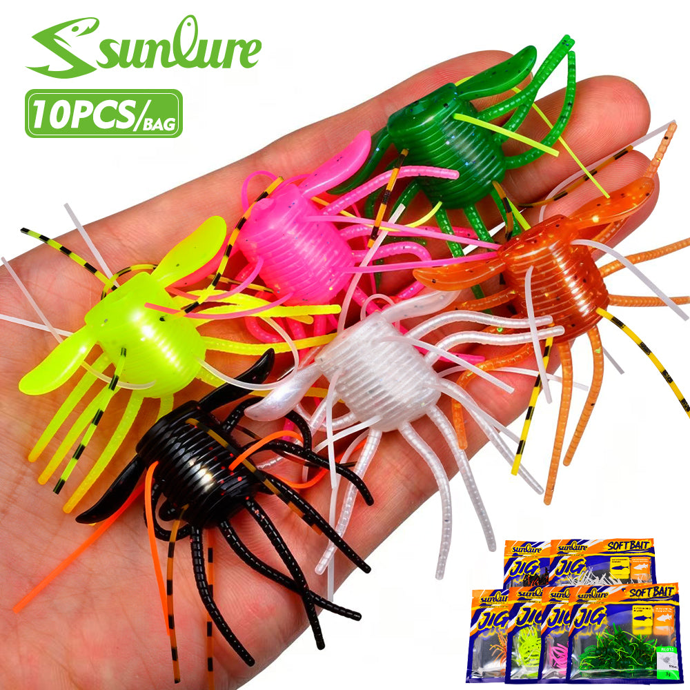 SUNLURE RL013 Small Creature Bait Soft Plastic Octopus Crawfish Lure