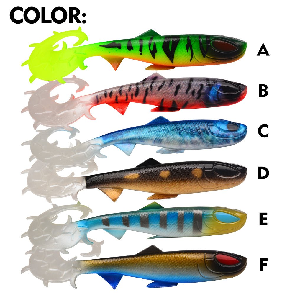 SUNLURE SL1003 Silicone Soft Swimbaits 6 Color Options Set