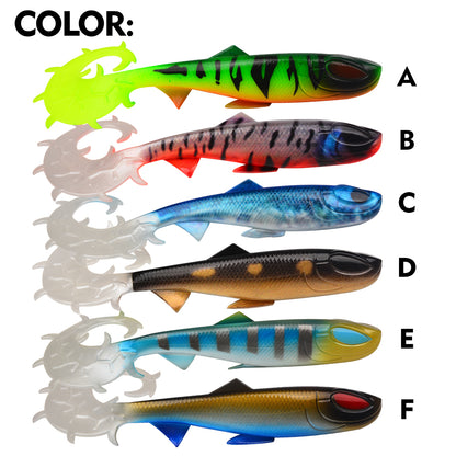 SUNLURE SL1003 Silicone Soft Swimbaits 6 Color Options Set