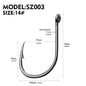 PROBEROS 500Pcs Carbon Steel Corrosion-resistant High Quality Barbed Fishhook Fishing Gear Single Hook Accessories Wholesale