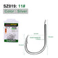 PROBEROS 500pcs Flat Hook Jigging Slow Jig iron plate Hook High Carbon Steel Saltwater Fishing Hook Fishhook - Proberos
