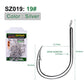 PROBEROS 500pcs Flat Hook Jigging Slow Jig iron plate Hook High Carbon Steel Saltwater Fishing Hook Fishhook - Proberos