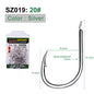 PROBEROS 500pcs  Flat Hook Jigging Slow Jig iron plate Hook High Carbon Steel Saltwater Fishing Hook Fishhook