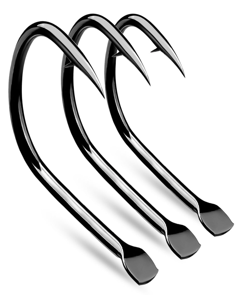 PROBEROS 30PCS Saltwater Fishing Hooks 11#-20# Anti-rusty Single hook Tin Color Fishhooks&nbsp; &nbsp;High Carbon Steel Strength