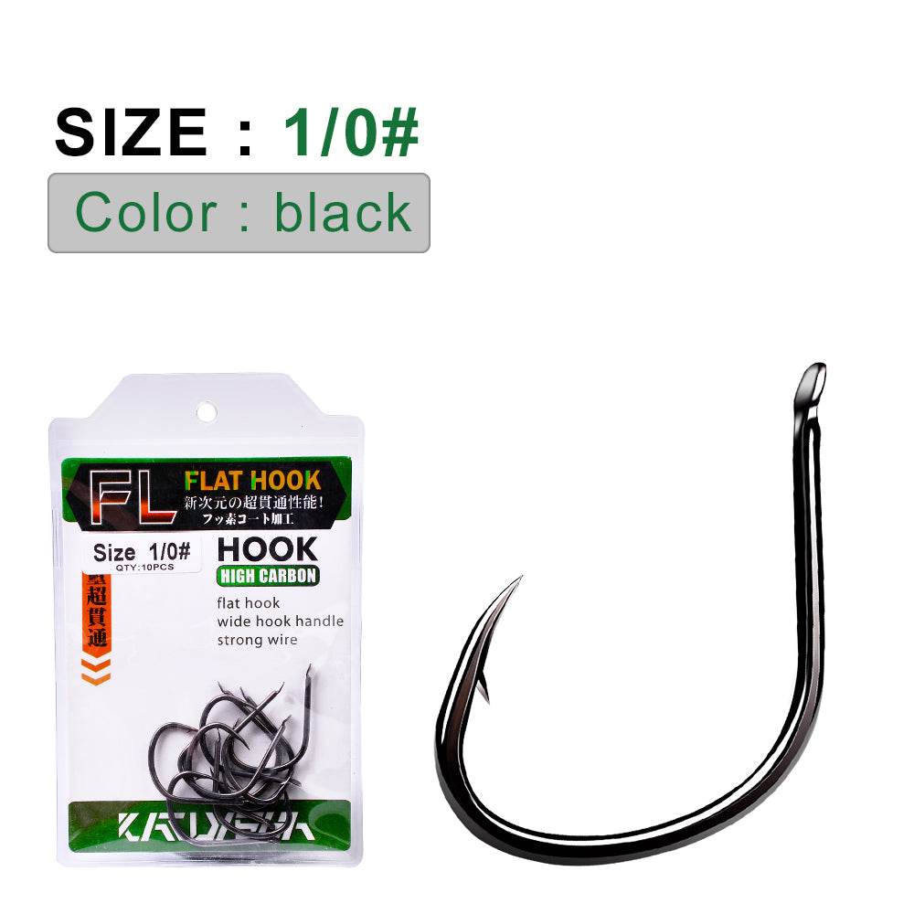 PROBEROS 20PCS Saltwater Fishing Hooks 1/0#-4/0# Anti-rusty Single hoo   Proberos