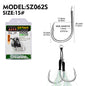 PROBEROS  2Pcs  5pc/set  Metal Jig Tail Assist Hooks 11-19# With PE Line Feather Solid Ring Jigging Fishhook for 5-80g Lure Fishing Hooks