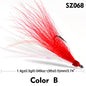 PROBEROS 5pcs/bag High Carbon Steel Feather Bionic Lure Hook pesca Fishing Gear Barbed Single Hook Outdoor Fishing Accessories