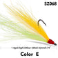 PROBEROS 5pcs/bag High Carbon Steel Feather Bionic Lure Hook pesca Fishing Gear Barbed Single Hook Outdoor Fishing Accessories - Proberos