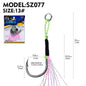 PROBEROS 5PC 2Pairs/PC High Carbon Steel Fishhooks Jig Assist Fishing Twin Hooks Double Barbed Durable Hook Peche