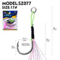 PROBEROS 5PC 2Pairs/PC High Carbon Steel Fishhooks Jig Assist Fishing Twin Hooks Double Barbed Durable Hook Peche
