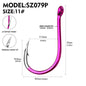 PROBEROS  100PCS High-carbon Steel Fishhooks Barbed Fluorescent Fishing Durable Hook Fish Gear Fighting Hook With Eye for Carp