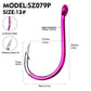 PROBEROS 100PCS High-carbon Steel Fishhooks Barbed Fluorescent Fishing Durable Hook Fish Gear Fighting Hook With Eye for Carp - Proberos