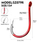 PROBEROS  100PCS High-carbon Steel Fishhooks Barbed Fluorescent Fishing Durable Hook Fish Gear Fighting Hook With Eye for Carp