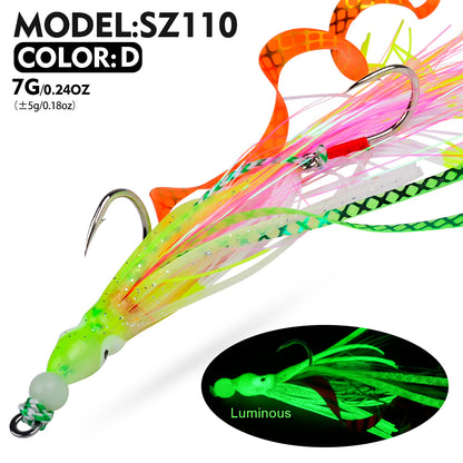PROBEROS SZ110 Octopus Luminous Assist Double Hook 17cm 7g