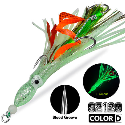 PROBEROS SZ120 Luminous Octopus Assist Hook 3-Hook Jig Hook Deep Sea Fishing Hook