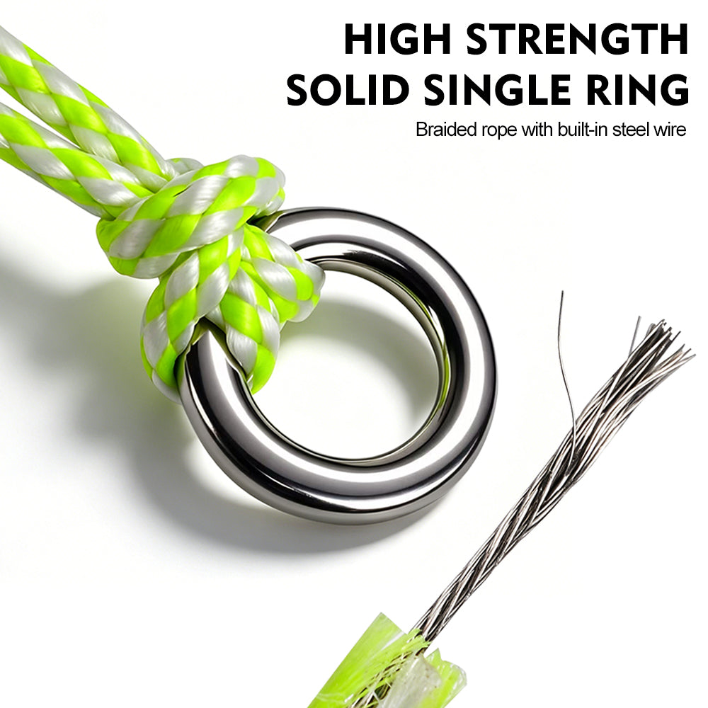 PROBEROS SZ132 Saltwater Tied Jigging Assist Hooks with Flash Skirt (2-Hook Pack / 5-Pack Value Set)