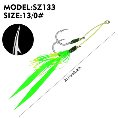 Proberos SZ133 Saltwater Jigging Assist Hooks | Pre-Tied Heavy Duty