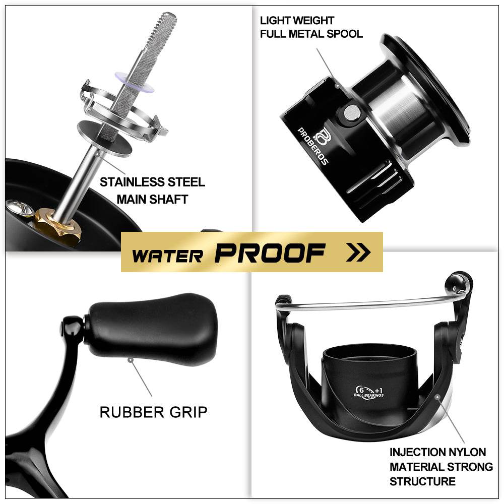 PROBEROS® AlloyCore Spinning Reel Precision Engineered for Durability, Control, and Effortless Performance - Proberos