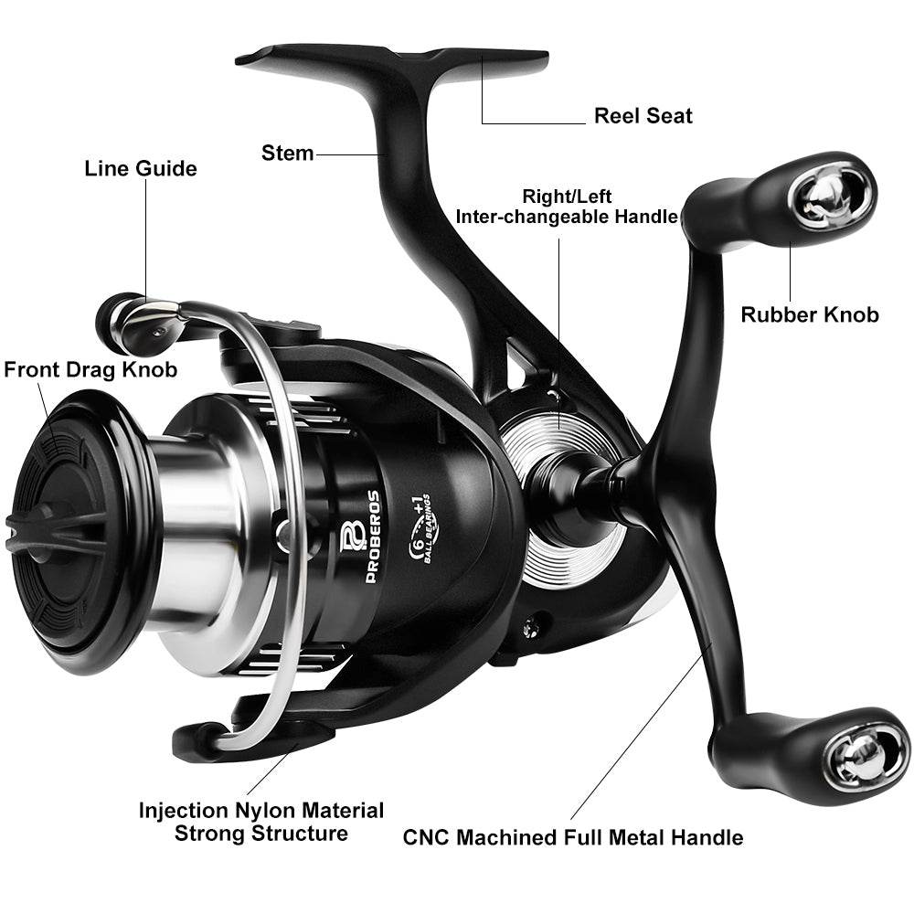 PROBEROS® AlloyCore Spinning Reel Precision Engineered for Durability, Control, and Effortless Performance - Proberos