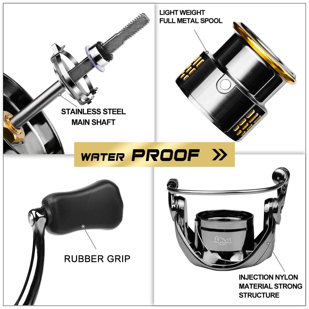 PROBEROS® AlloyForce Spinning Reel Precision Crafted for Power, Durability, and Unmatched Control - Proberos