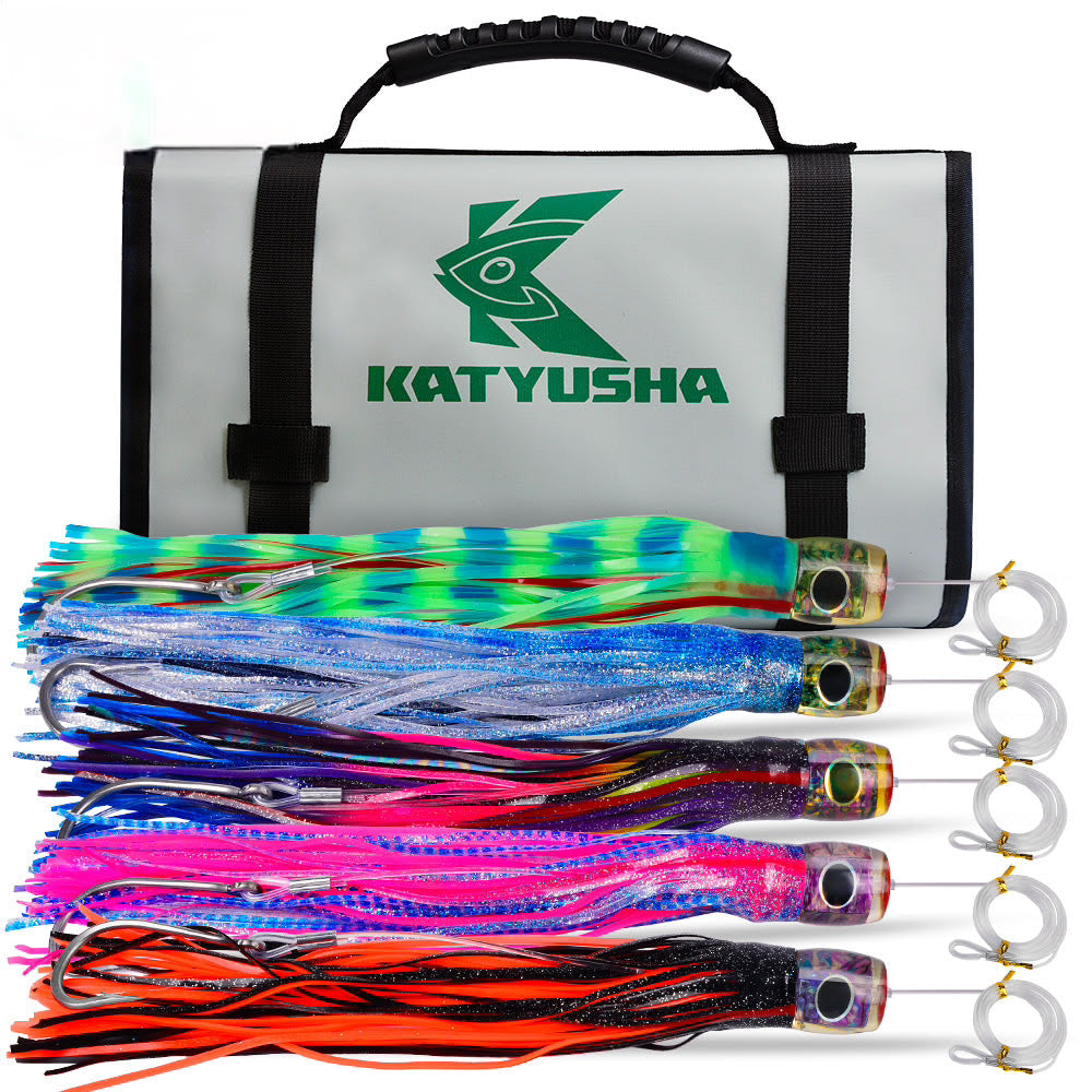 PROBEROS DW340 Trolling Lure 5 Pcs/set Saltwater for Marlin Tuna Wahoo