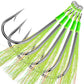 PROBEROS 4package 5PC/package Sea.Yolo 5pcs/pack Jig Fishing Hook High Carbon Steel Iron Plate Single Hook Barbed Ocean Boat Fishing Gear Accessories - Proberos