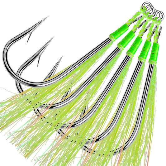 PROBEROS 4package  5PC/package Sea.Yolo 5pcs/pack Jig Fishing Hook High Carbon Steel Iron Plate Single Hook Barbed Ocean Boat Fishing Gear Accessories