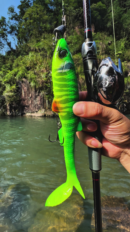 PROBEROS RL5600 Paddle tail shad 5g-82g / 8.4cm-22.4cm, byttefiskmønster – saltvann