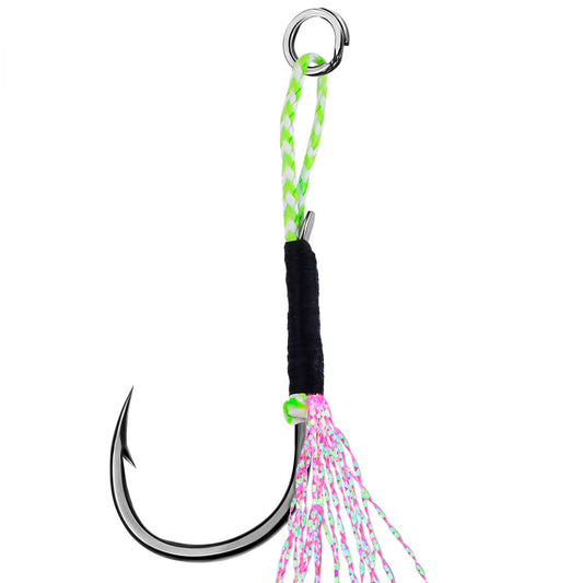 PROBEROS SZ077 Pre-Tied Jigging Assist Hooks 11#-18# 10Pcs High Carbon Saltwater Snapper Amberjack