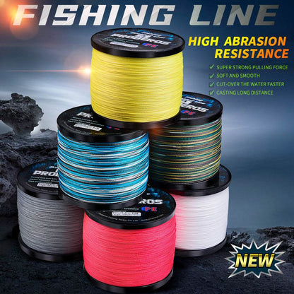 PROBEROS 2000m Braided Fishing Line 4 Strand Nano-Ion Armor｜Crush Storms, Rocks, Tides in Darkness - Proberos