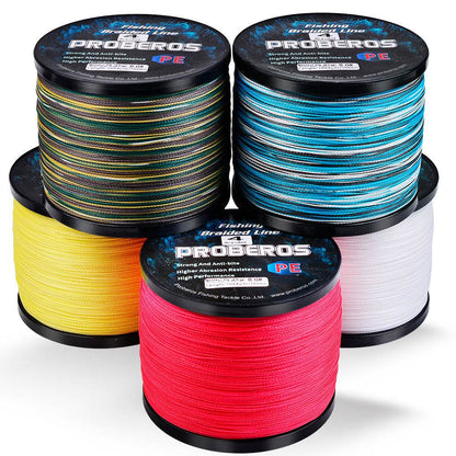 PROBEROS 2000m Braided Fishing Line 4 Strand Nano-Ion Armor｜Crush Storms, Rocks, Tides in Darkness - Proberos