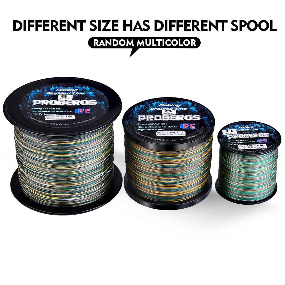 PROBEROS 2000m Braided Fishing Line 8 Strand Photosynth Coating｜Stealth Hunt in Amazon, Mariana & Martian Brines - Proberos