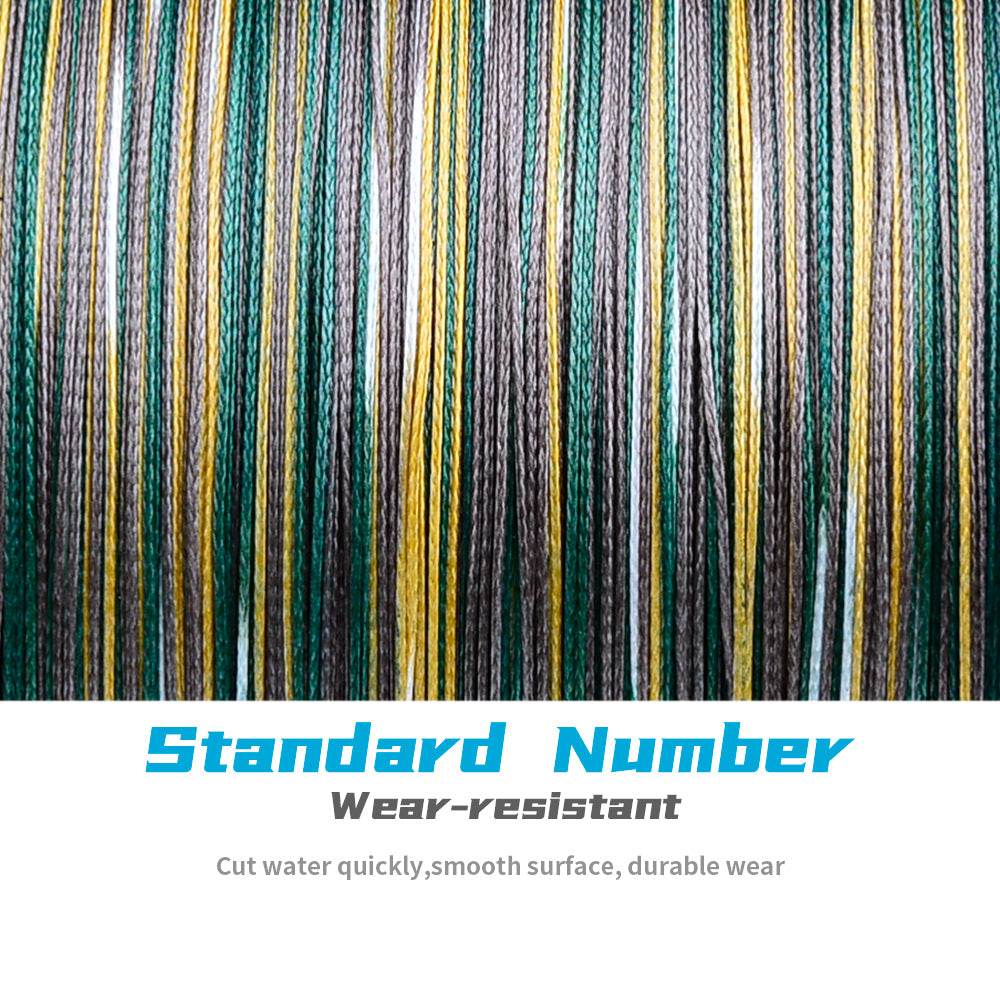 Close up view of PROBEROS 8 strand high density UHMWPE weave structure