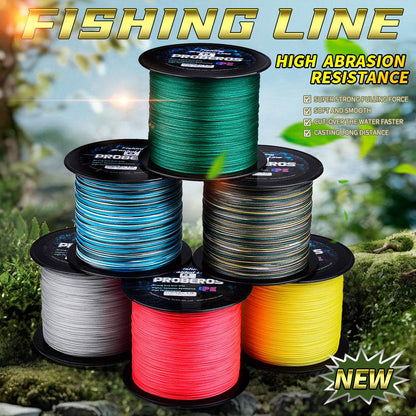 PROBEROS 2000m Braided Fishing Line 8 Strand Photosynth Coating｜Stealth Hunt in Amazon, Mariana & Martian Brines - Proberos