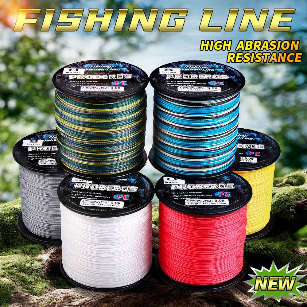 PROBEROS 300m Braided Fishing Line 8 Strand Antimatter Armor｜Dominate Tides, Aurora, Meteor Fields - Proberos