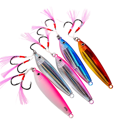 PROBEROS LF154 Lead Slow Jigging Lure Saltwater Fishing Bait 20g-200g（with hooks）