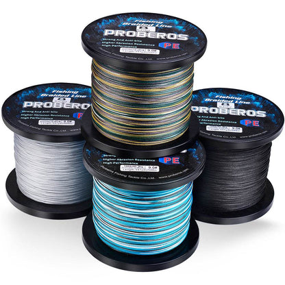 PROBEROS 500m Braided Fishing Line 8 Strand DarkEnergy Shield｜Fishing Across Ice Age, Lava Seas & Void Zones - Proberos
