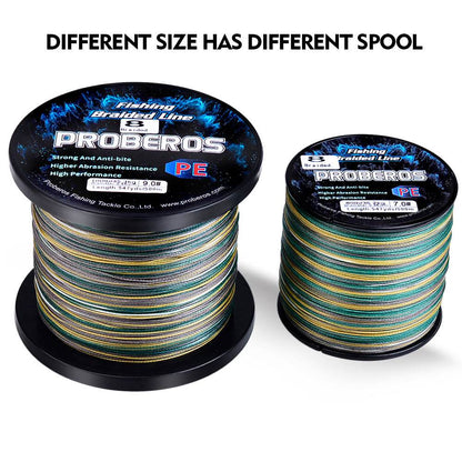PROBEROS 500m Braided Fishing Line 8 Strand DarkEnergy Shield｜Fishing Across Ice Age, Lava Seas & Void Zones - Proberos