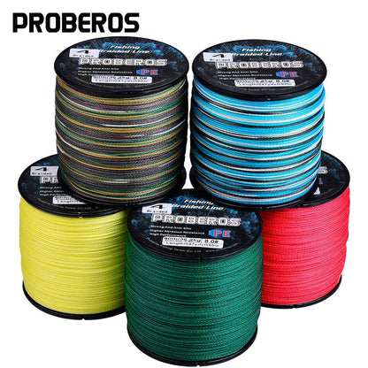 PROBEROS 500m Braided Fishing Line 4 Strand Cryo-to-Inferno Proof｜Ice Fishing to Tropical Battles - Proberos