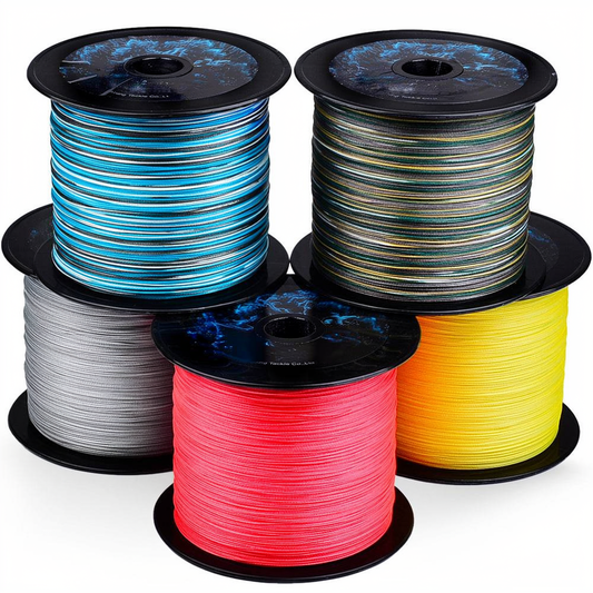 PROBEROS 8-Strand PE Braided Fishing Line 2000m 10LB-100LB Camo Colors Heavy Duty Bulk Spool
