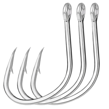 PROBEROS 9016 20pcs high carbon steel saltwater fishing hooks tin color set